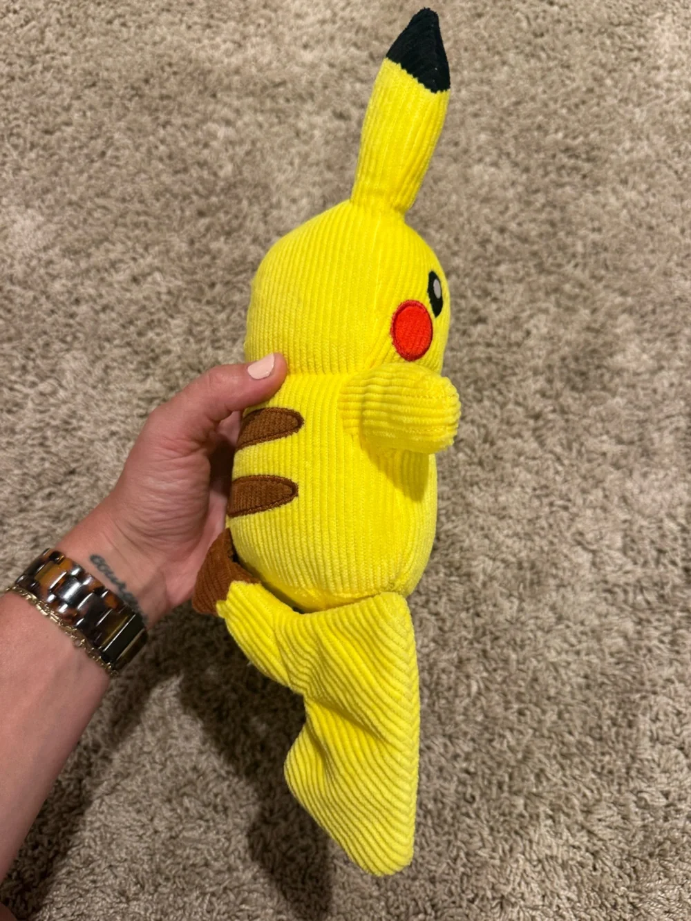 Pokémon Pikachu Corduroy Plush Stuffed Animal 2022
